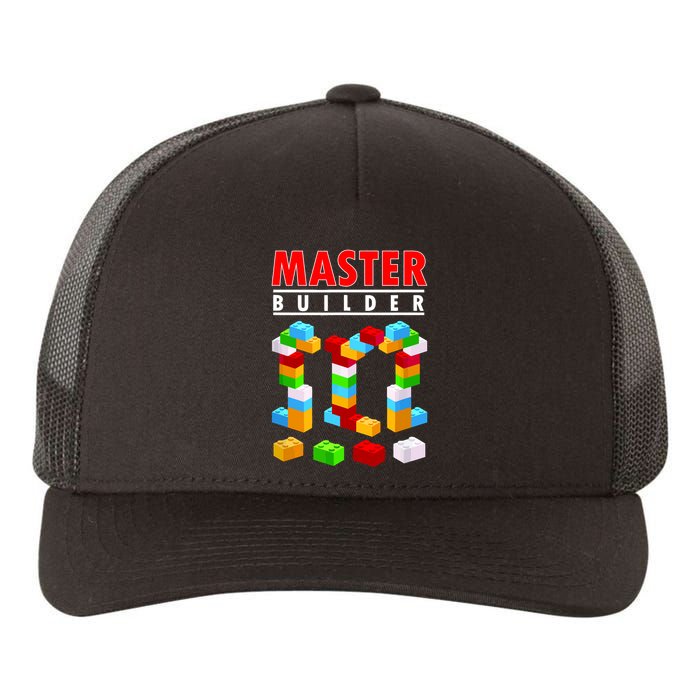 Master Builder Blocks Brick Funny Toys Yupoong Adult 5-Panel Trucker Hat