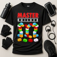 Master Builder Blocks Brick Funny Toys Performance Shirt