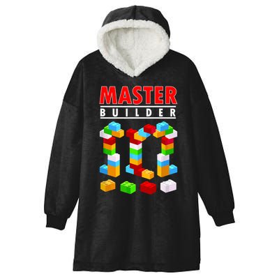 Master Builder Blocks Brick Funny Toys Hooded Wearable Blanket