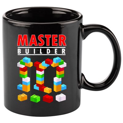 Master Builder Blocks Brick Funny Toys 11oz C Handle Ceramic Mug