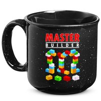 Master Builder Blocks Brick Funny Toys 15oz Campfire Ceramic Mug