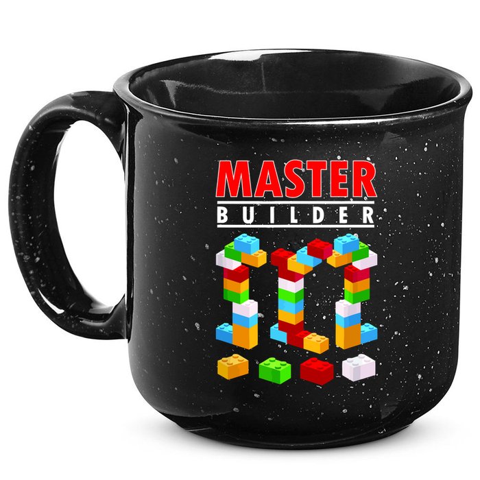 Master Builder Blocks Brick Funny Toys 15oz Campfire Ceramic Mug