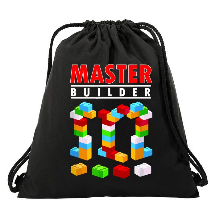 Master Builder Blocks Brick Funny Toys Drawstring Bag