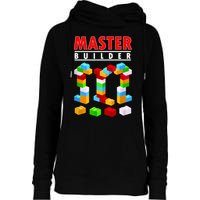 Master Builder Blocks Brick Funny Toys Womens Funnel Neck Pullover Hood