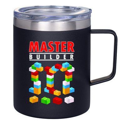 Master Builder Blocks Brick Funny Toys 12oz Stainless Steel Coffee Mug