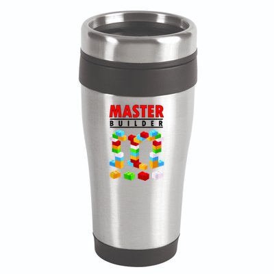 Master Builder Blocks Brick Funny Toys 16oz Travel Tumbler