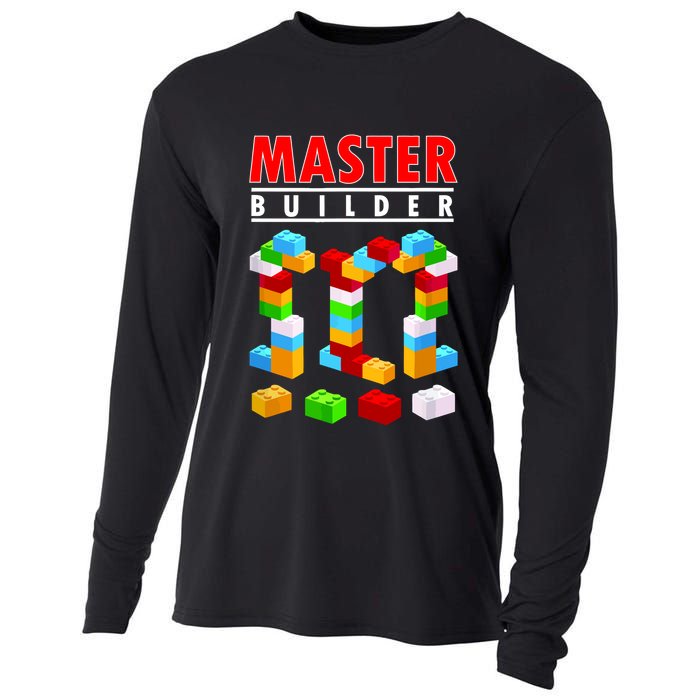 Master Builder Blocks Brick Funny Toys Cooling Performance Long Sleeve Crew
