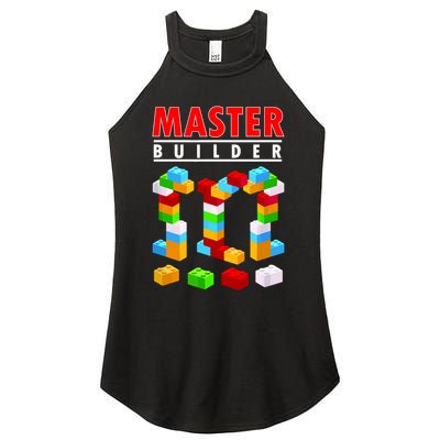 Master Builder Blocks Brick Funny Toys Women's Perfect Tri Rocker Tank
