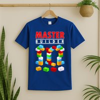 Master Builder Blocks Brick Funny Toys T-Shirt