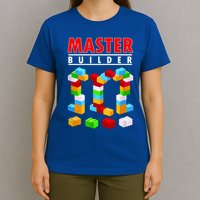 Master Builder Blocks Brick Funny Toys T-Shirt