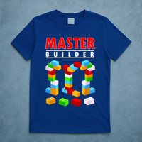 Master Builder Blocks Brick Funny Toys T-Shirt