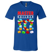 Master Builder Blocks Brick Funny Toys V-Neck T-Shirt