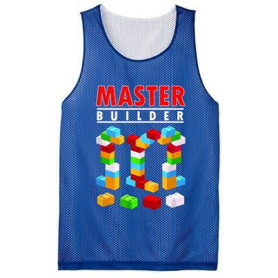 Master Builder Blocks Brick Funny Toys Mesh Reversible Basketball Jersey Tank