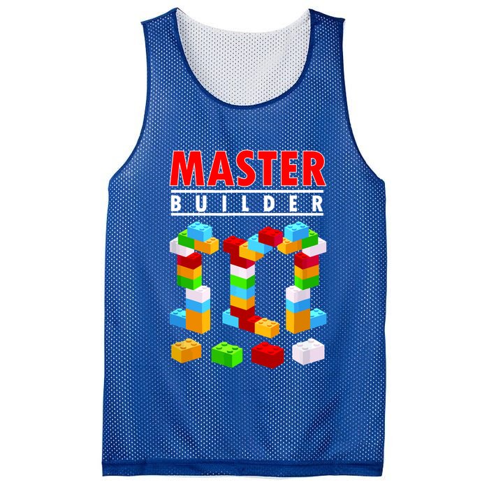 Master Builder Blocks Brick Funny Toys Mesh Reversible Basketball Jersey Tank