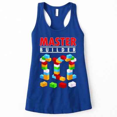Master Builder Blocks Brick Funny Toys Womens Tank Top