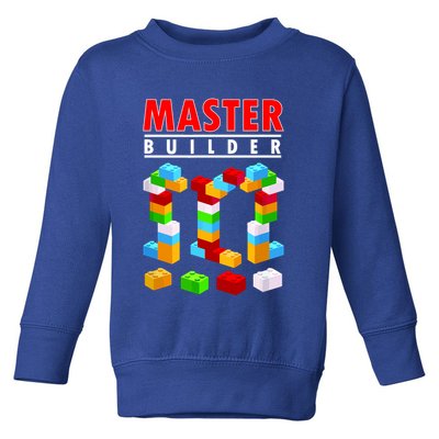 Master Builder Blocks Brick Funny Toys Toddler Sweatshirt