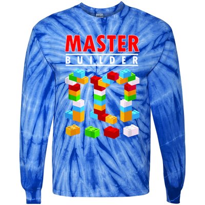 Master Builder Blocks Brick Funny Toys Tie-Dye Long Sleeve Shirt