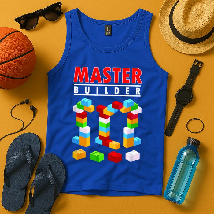Master Builder Blocks Brick Funny Toys Tank Top