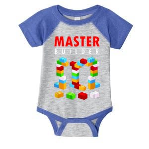 Master Builder Blocks Brick Funny Toys Infant Baby Jersey Bodysuit