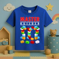 Master Builder Blocks Brick Funny Toys Toddler T-Shirt