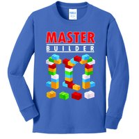 Master Builder Blocks Brick Funny Toys Kids Long Sleeve Shirt