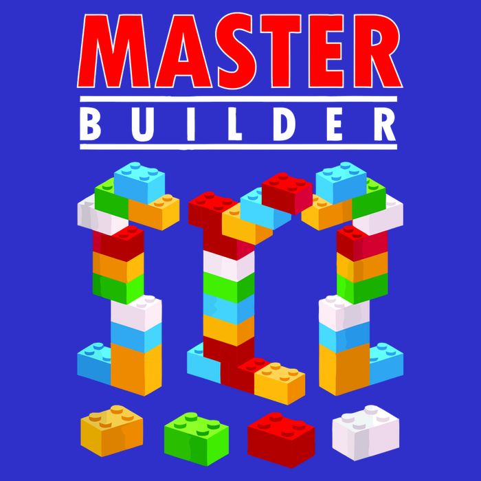 Master Builder Blocks Brick Funny Toys Kids Long Sleeve Shirt