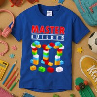 Master Builder Blocks Brick Funny Toys Kids T-Shirt