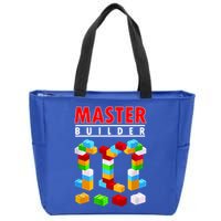 Master Builder Blocks Brick Funny Toys Zip Tote Bag
