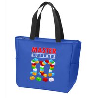 Master Builder Blocks Brick Funny Toys Zip Tote Bag