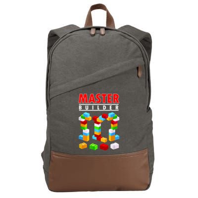 Master Builder Blocks Brick Funny Toys Cotton Canvas Backpack