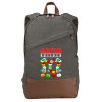 Master Builder Blocks Brick Funny Toys Cotton Canvas Backpack