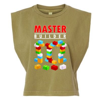 Master Builder Blocks Brick Funny Toys Garment-Dyed Women's Muscle Tee