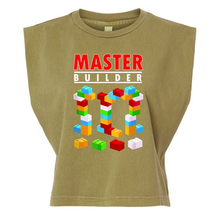 Master Builder Blocks Brick Funny Toys Garment-Dyed Women's Muscle Tee