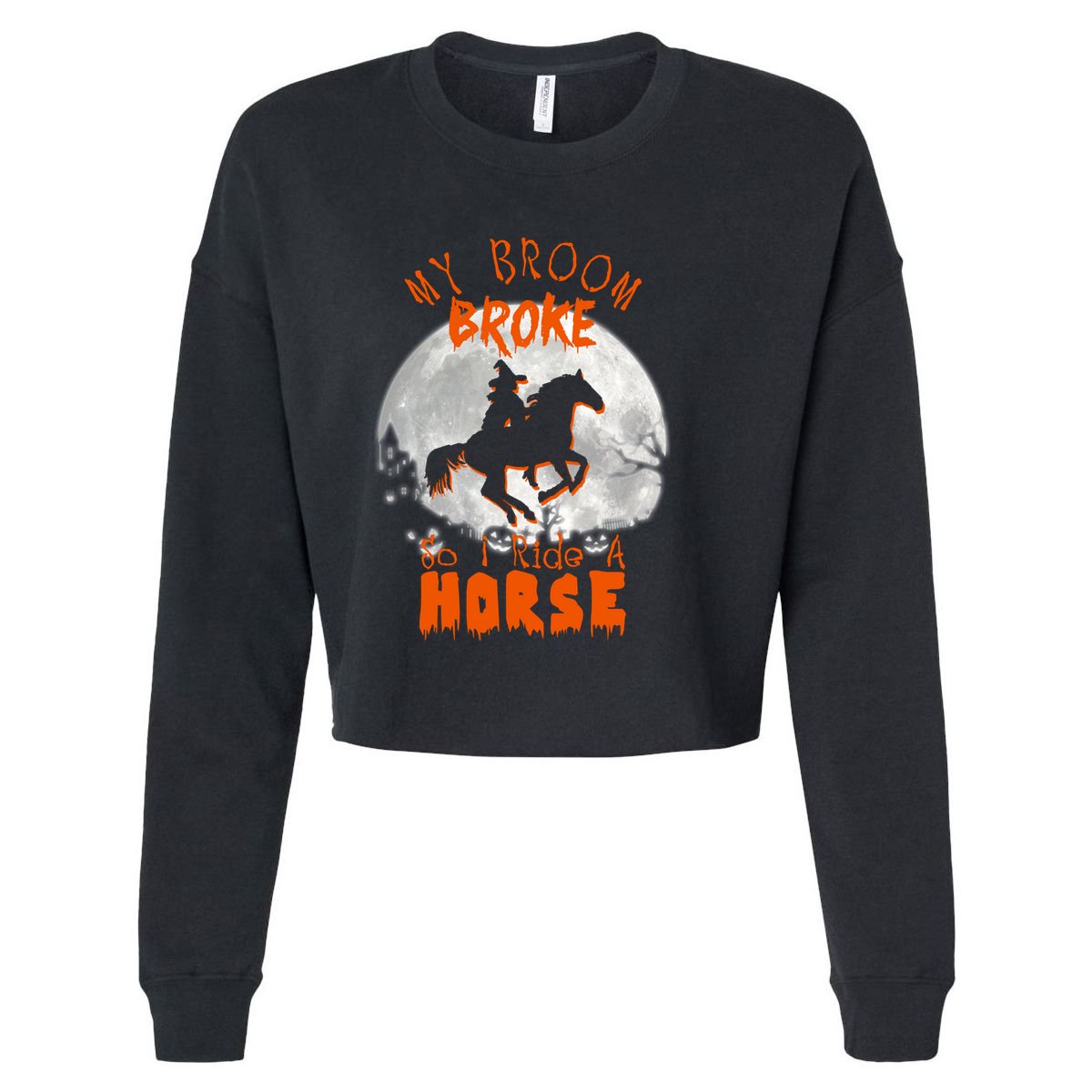 My Broom Broke So Now I Ride A Horse Youth Performance Sprint T-Shirt