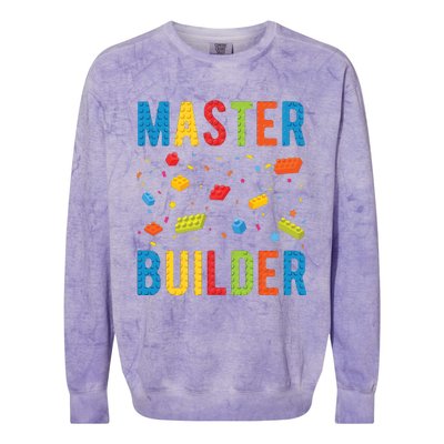 Master Builder Building Blocks Brick Builder Colorblast Crewneck Sweatshirt