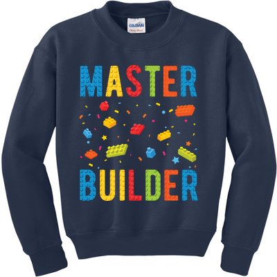 Master Builder Building Blocks Brick Builder Kids Sweatshirt