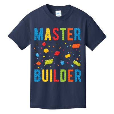 Master Builder Building Blocks Brick Builder Kids T-Shirt