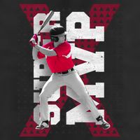 MVP Baseball Batter Garment-Dyed Fleece Hoodie