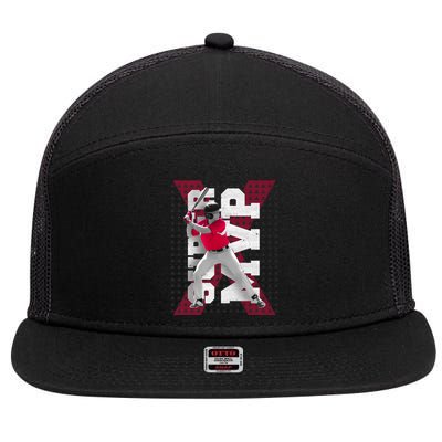 MVP Baseball Batter 7 Panel Mesh Trucker Snapback Hat