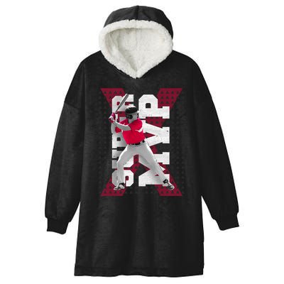 MVP Baseball Batter Hooded Wearable Blanket