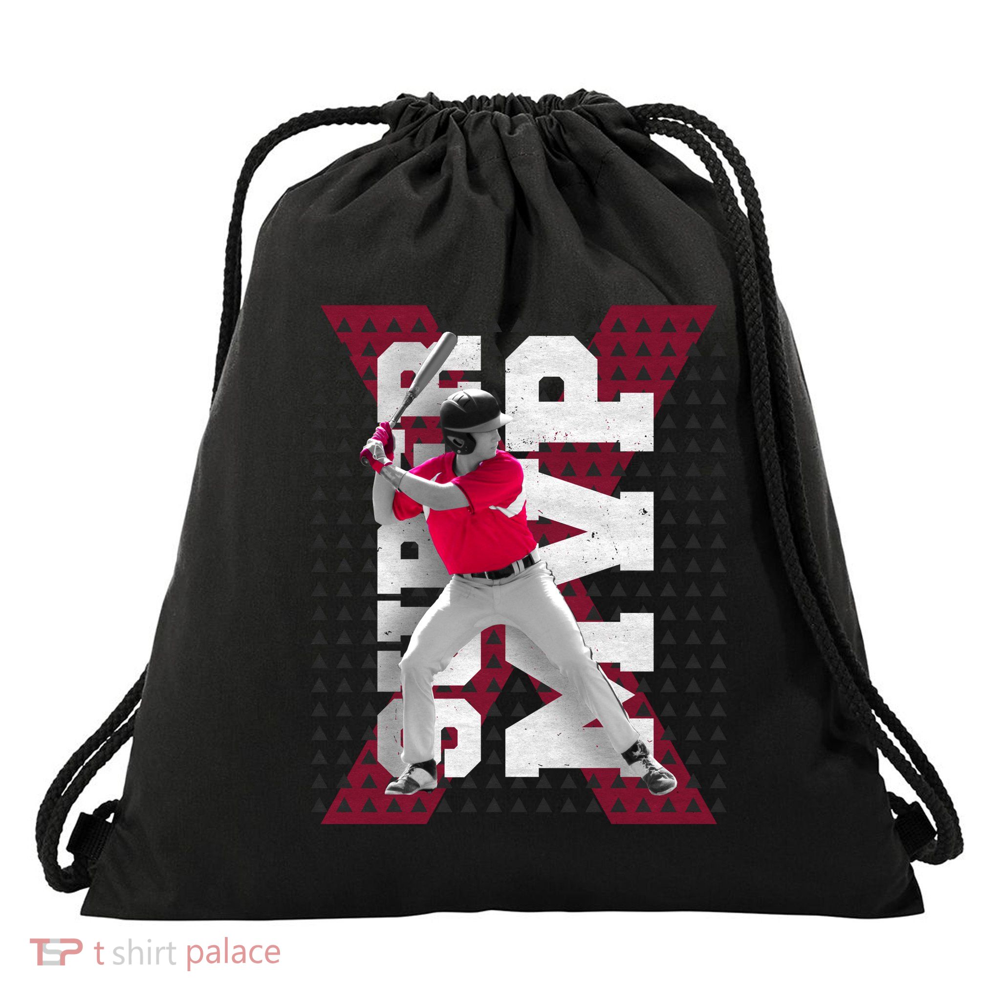 MVP Baseball Batter Drawstring Bag