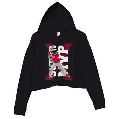 MVP Baseball Batter Crop Fleece Hoodie