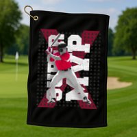 MVP Baseball Batter Golf Towel