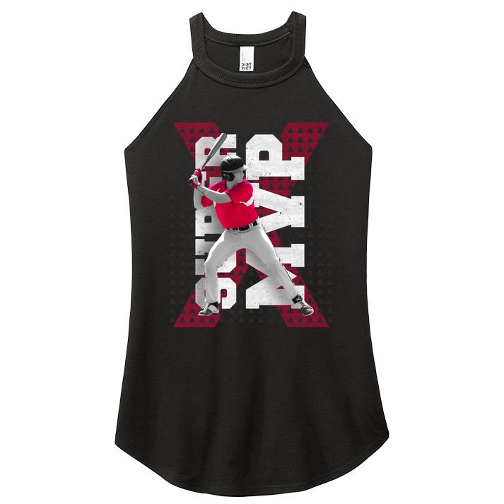 MVP Baseball Batter Women's Perfect Tri Rocker Tank