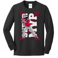 MVP Baseball Batter Kids Long Sleeve Shirt