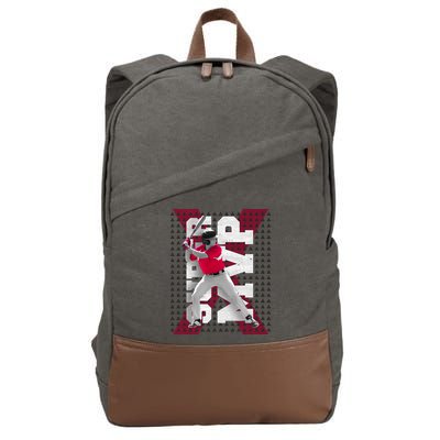 MVP Baseball Batter Cotton Canvas Backpack