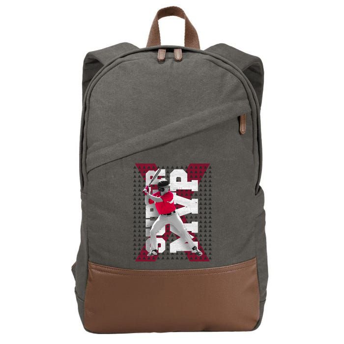 MVP Baseball Batter Cotton Canvas Backpack