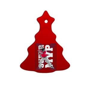 MVP Baseball Batter Ceramic Tree Ornament