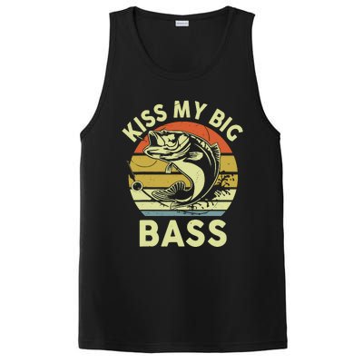 My Big Bass Fish Dad Funny Adult Humor PosiCharge Competitor Tank