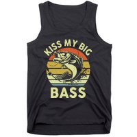 My Big Bass Fish Dad Funny Adult Humor Tank Top